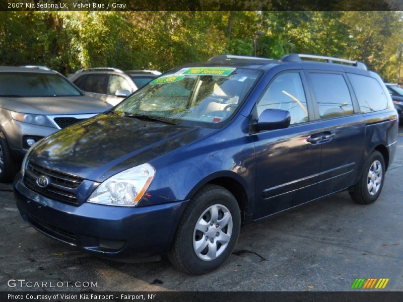 Velvet Blue / Gray 2007 Kia Sedona LX