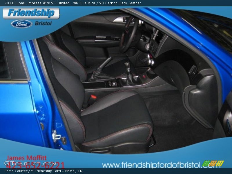 WR Blue Mica / STI Carbon Black Leather 2011 Subaru Impreza WRX STi Limited