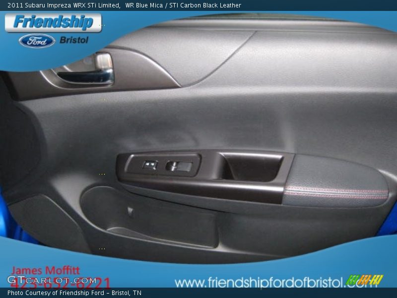 WR Blue Mica / STI Carbon Black Leather 2011 Subaru Impreza WRX STi Limited