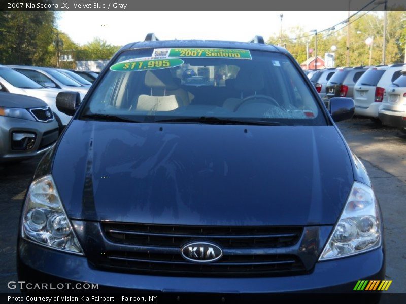 Velvet Blue / Gray 2007 Kia Sedona LX