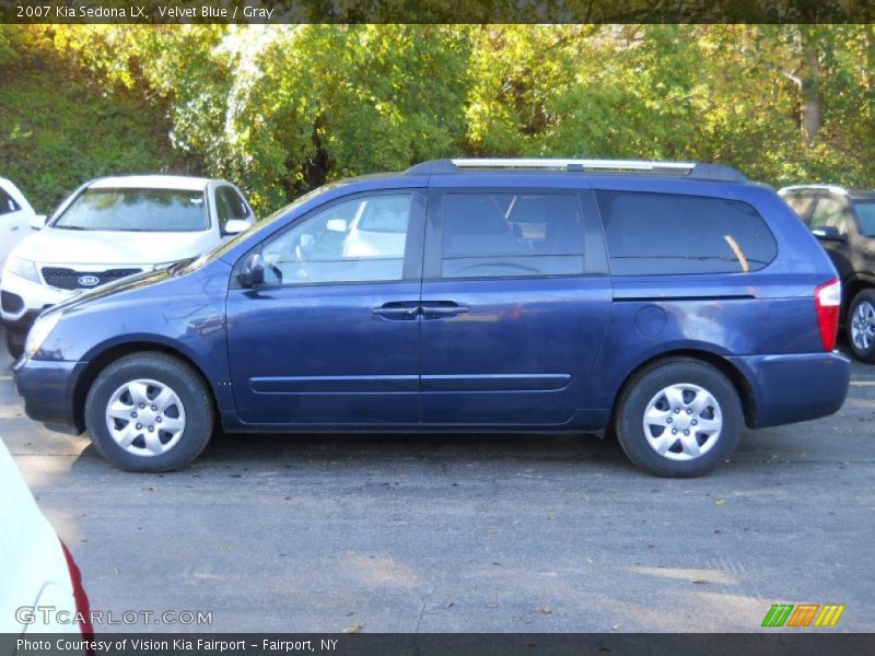 Velvet Blue / Gray 2007 Kia Sedona LX