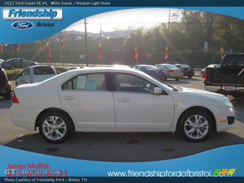 White Suede / Medium Light Stone 2012 Ford Fusion SE V6