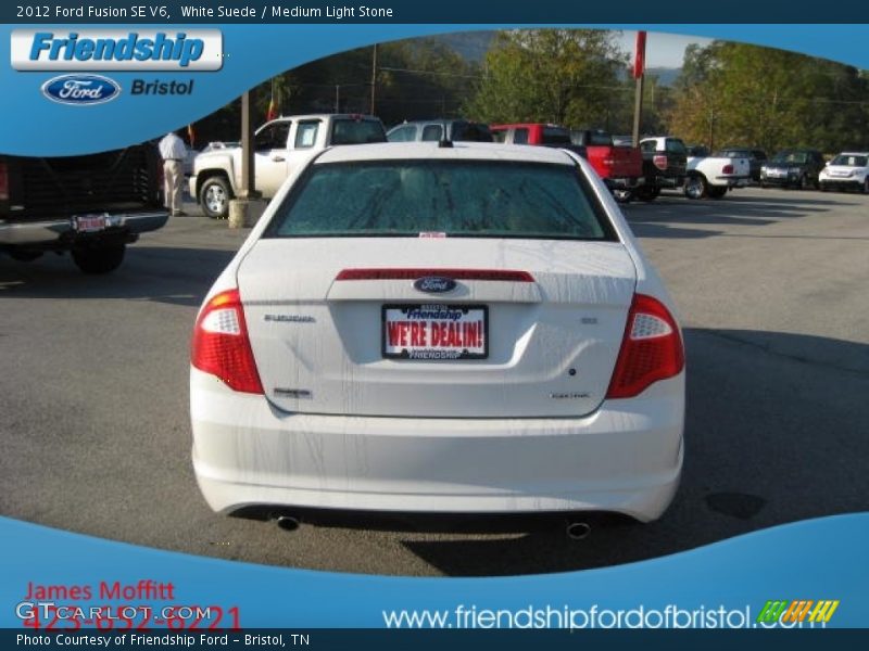 White Suede / Medium Light Stone 2012 Ford Fusion SE V6