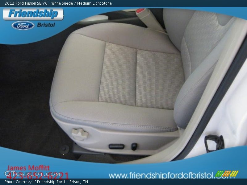 White Suede / Medium Light Stone 2012 Ford Fusion SE V6