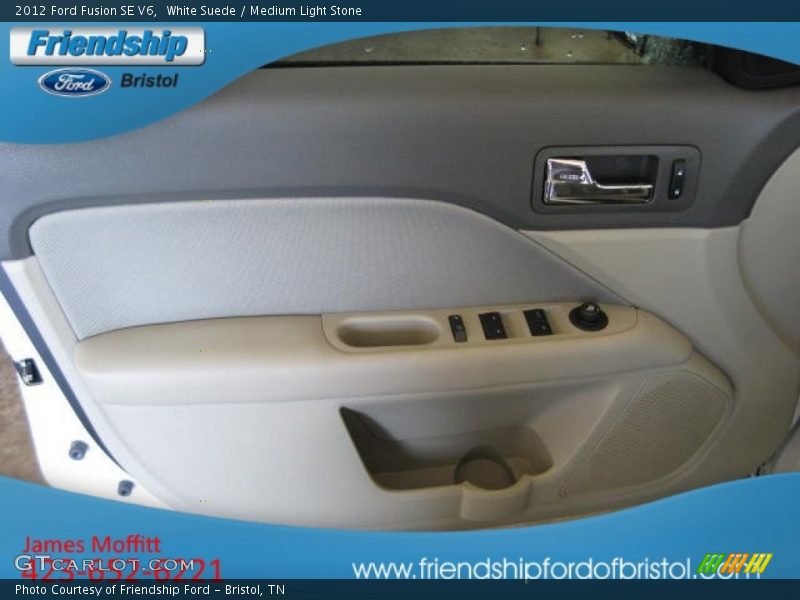 White Suede / Medium Light Stone 2012 Ford Fusion SE V6