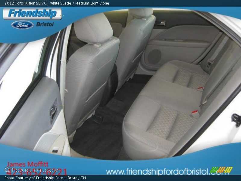 White Suede / Medium Light Stone 2012 Ford Fusion SE V6