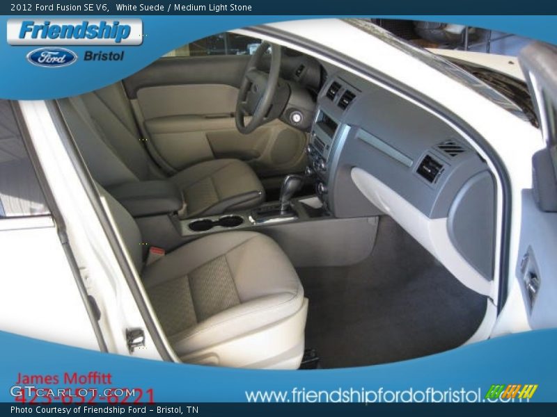 White Suede / Medium Light Stone 2012 Ford Fusion SE V6