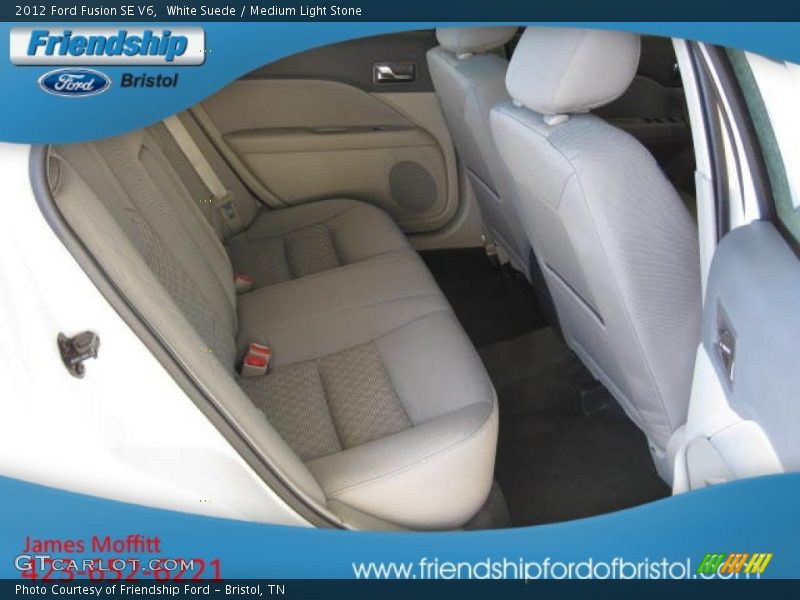 White Suede / Medium Light Stone 2012 Ford Fusion SE V6