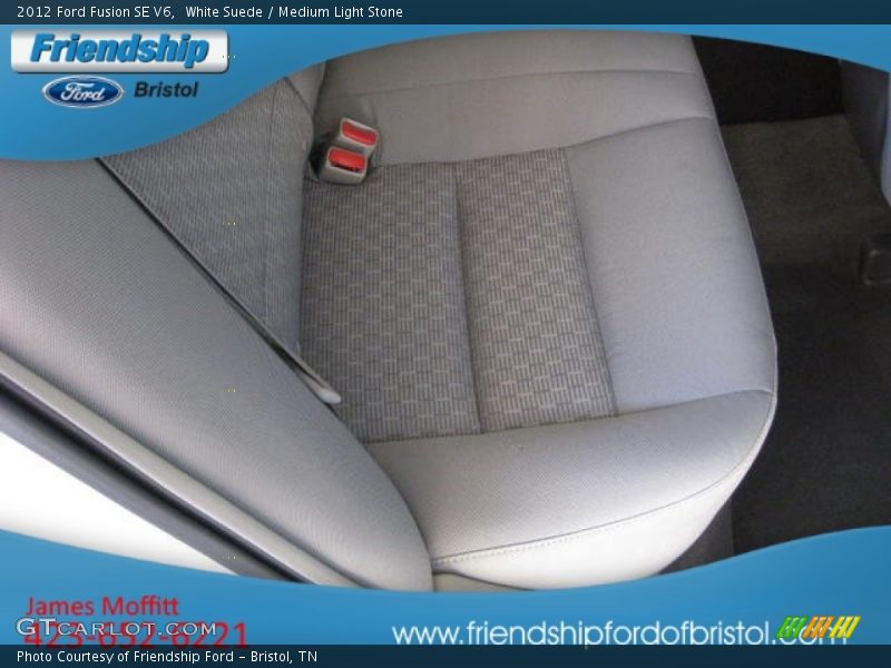 White Suede / Medium Light Stone 2012 Ford Fusion SE V6