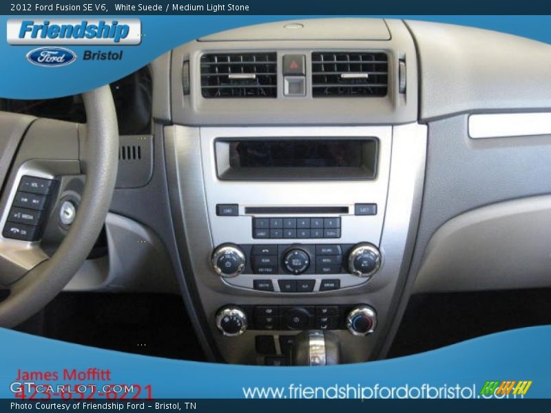 White Suede / Medium Light Stone 2012 Ford Fusion SE V6