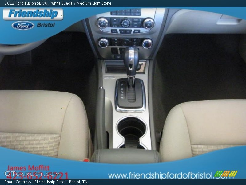 White Suede / Medium Light Stone 2012 Ford Fusion SE V6