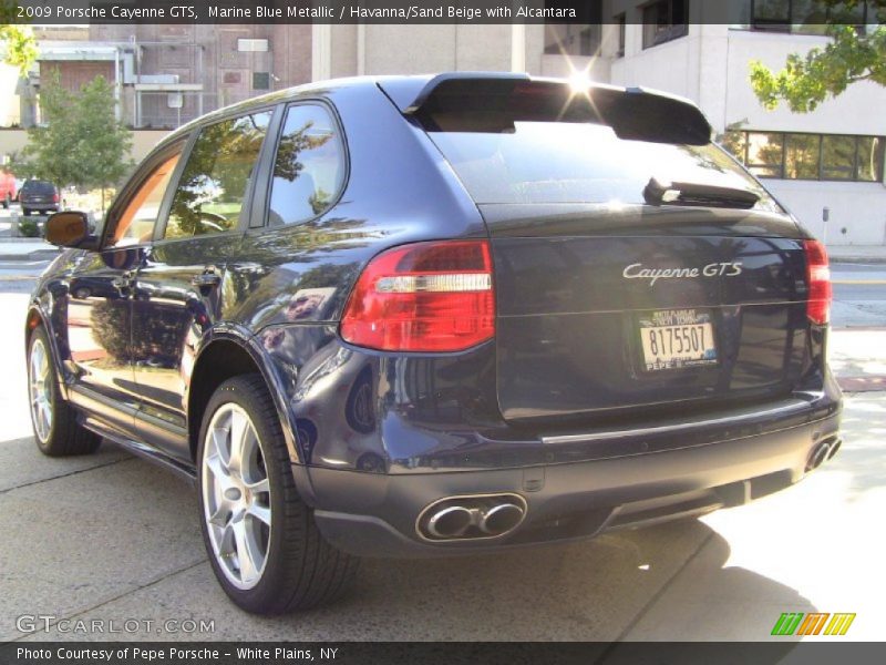 Marine Blue Metallic / Havanna/Sand Beige with Alcantara 2009 Porsche Cayenne GTS