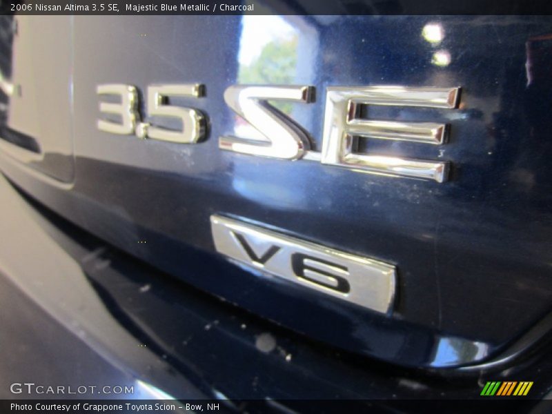 Majestic Blue Metallic / Charcoal 2006 Nissan Altima 3.5 SE