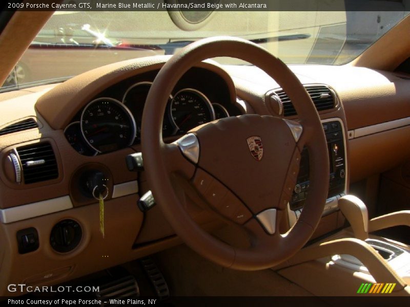 Marine Blue Metallic / Havanna/Sand Beige with Alcantara 2009 Porsche Cayenne GTS