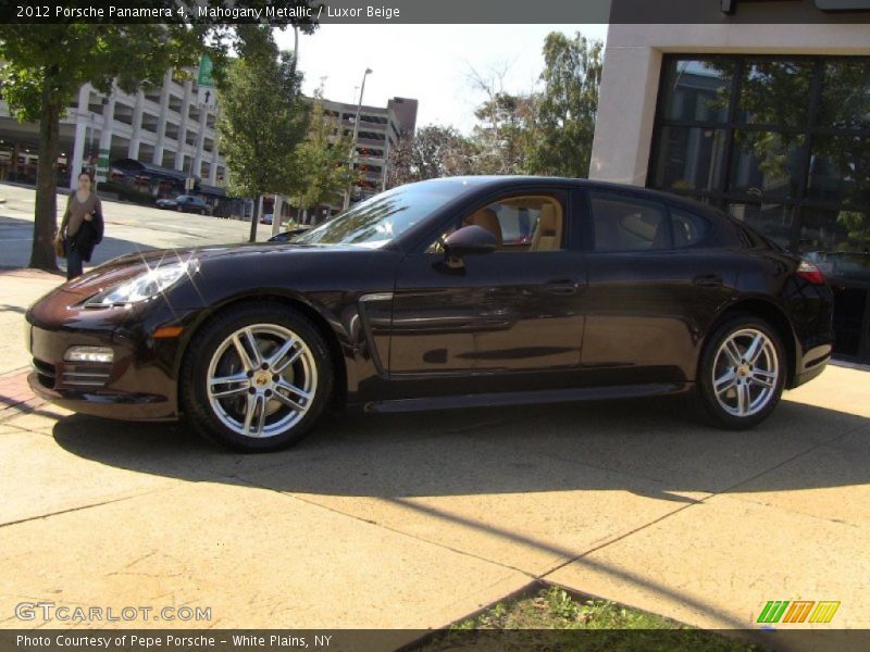 Mahogany Metallic / Luxor Beige 2012 Porsche Panamera 4