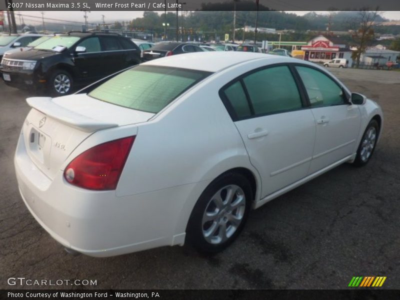 Winter Frost Pearl / Cafe Latte 2007 Nissan Maxima 3.5 SL