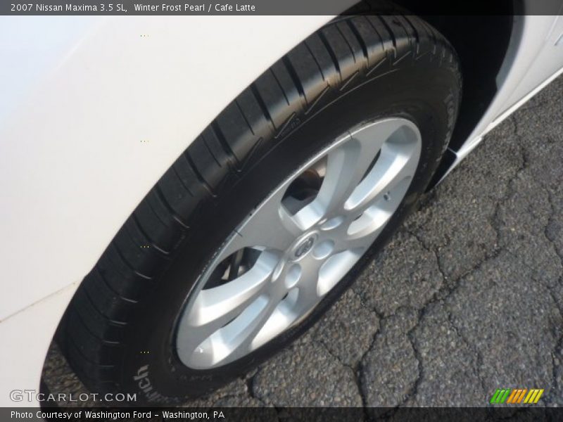 Winter Frost Pearl / Cafe Latte 2007 Nissan Maxima 3.5 SL