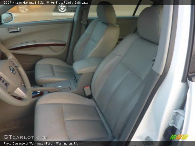 Winter Frost Pearl / Cafe Latte 2007 Nissan Maxima 3.5 SL
