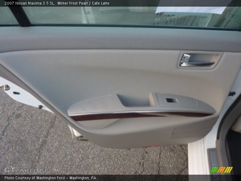 Winter Frost Pearl / Cafe Latte 2007 Nissan Maxima 3.5 SL