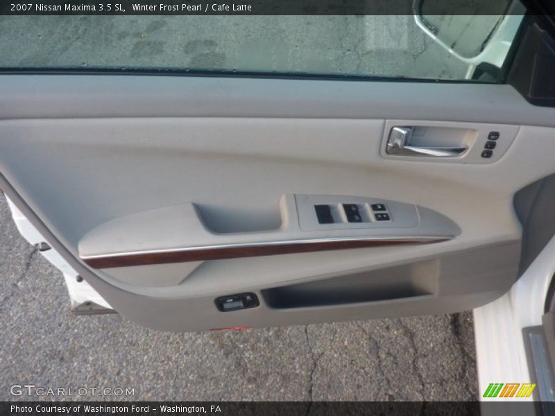 Winter Frost Pearl / Cafe Latte 2007 Nissan Maxima 3.5 SL