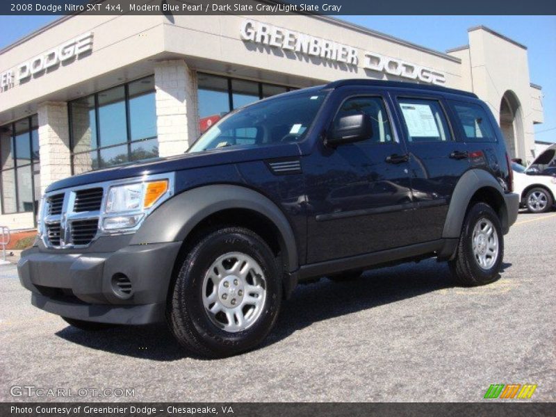 Modern Blue Pearl / Dark Slate Gray/Light Slate Gray 2008 Dodge Nitro SXT 4x4