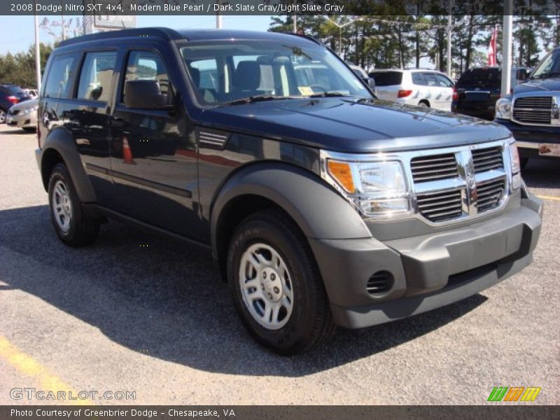 Modern Blue Pearl / Dark Slate Gray/Light Slate Gray 2008 Dodge Nitro SXT 4x4