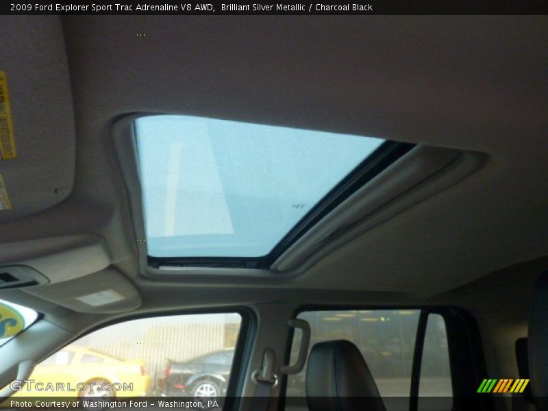 Brilliant Silver Metallic / Charcoal Black 2009 Ford Explorer Sport Trac Adrenaline V8 AWD