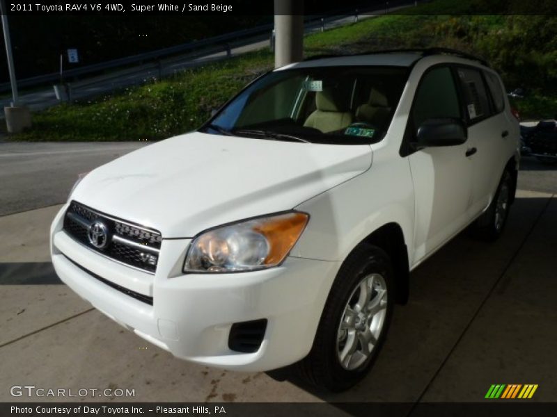 Super White / Sand Beige 2011 Toyota RAV4 V6 4WD