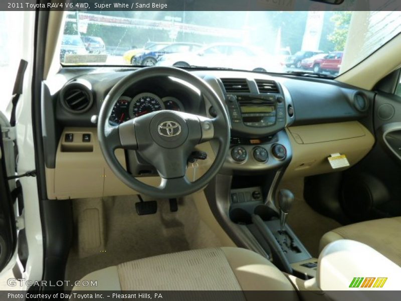 Super White / Sand Beige 2011 Toyota RAV4 V6 4WD