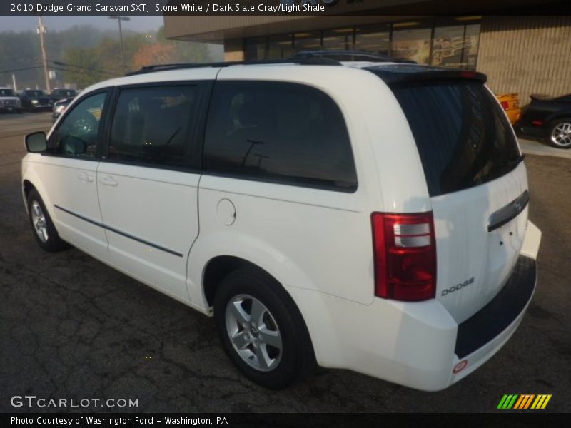 Stone White / Dark Slate Gray/Light Shale 2010 Dodge Grand Caravan SXT