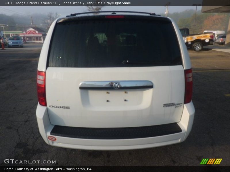 Stone White / Dark Slate Gray/Light Shale 2010 Dodge Grand Caravan SXT