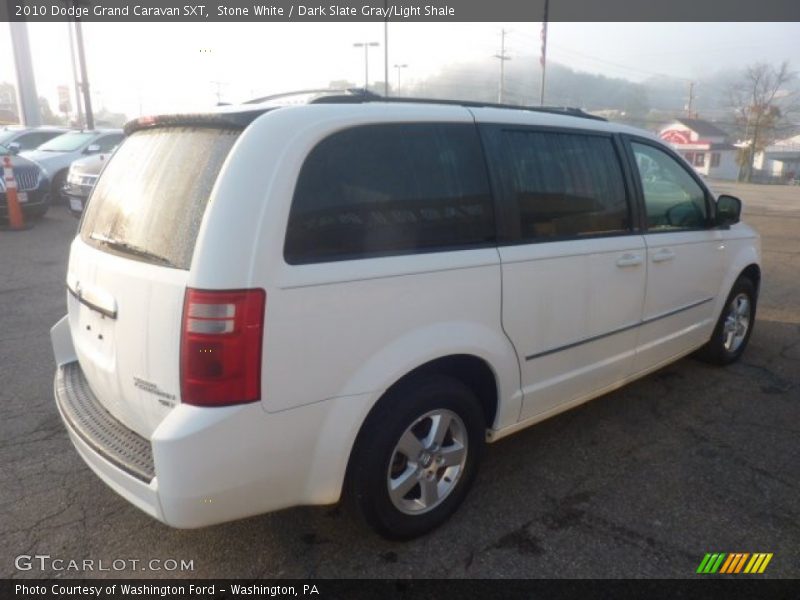 Stone White / Dark Slate Gray/Light Shale 2010 Dodge Grand Caravan SXT
