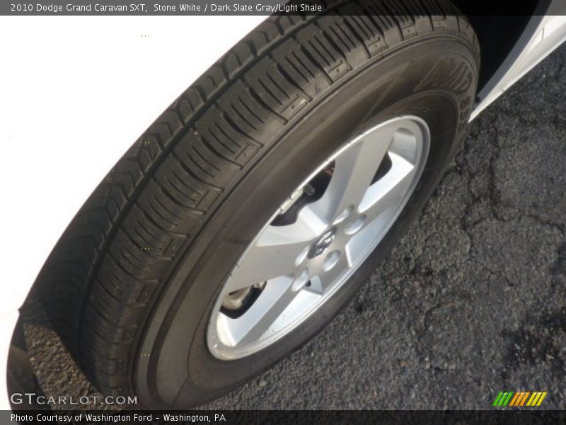 Stone White / Dark Slate Gray/Light Shale 2010 Dodge Grand Caravan SXT