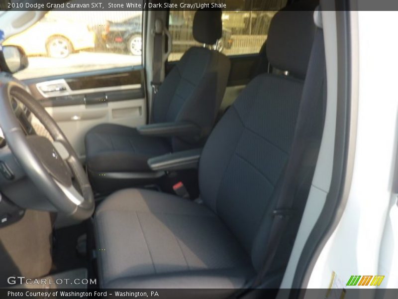 Stone White / Dark Slate Gray/Light Shale 2010 Dodge Grand Caravan SXT