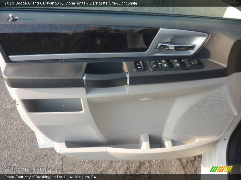 Stone White / Dark Slate Gray/Light Shale 2010 Dodge Grand Caravan SXT