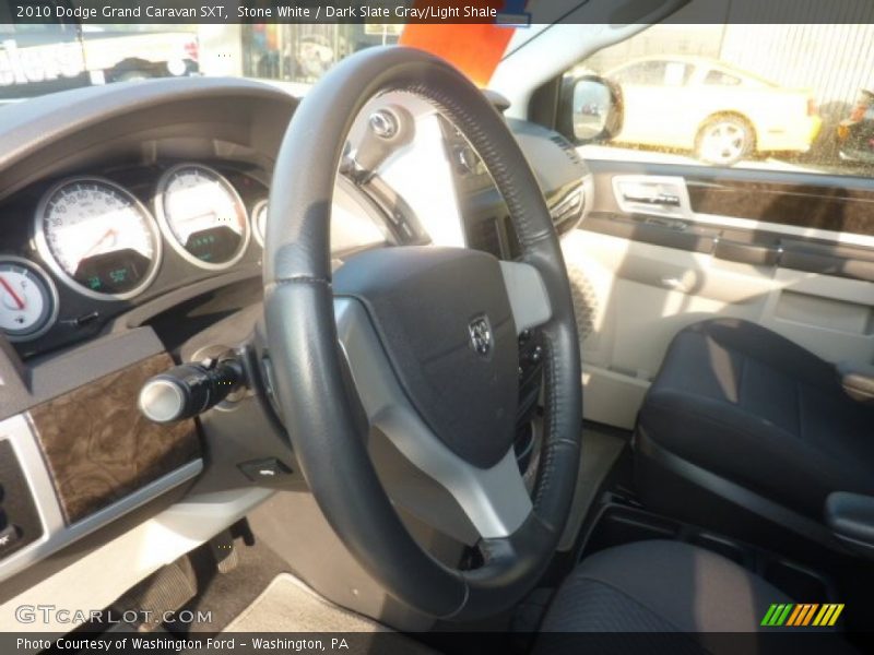 Stone White / Dark Slate Gray/Light Shale 2010 Dodge Grand Caravan SXT