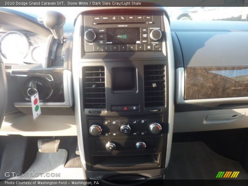 Stone White / Dark Slate Gray/Light Shale 2010 Dodge Grand Caravan SXT