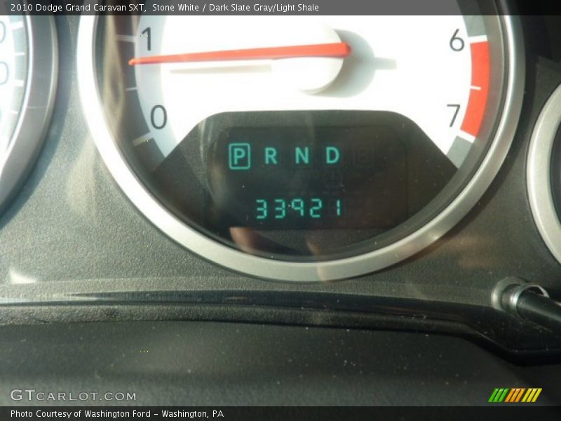 Stone White / Dark Slate Gray/Light Shale 2010 Dodge Grand Caravan SXT