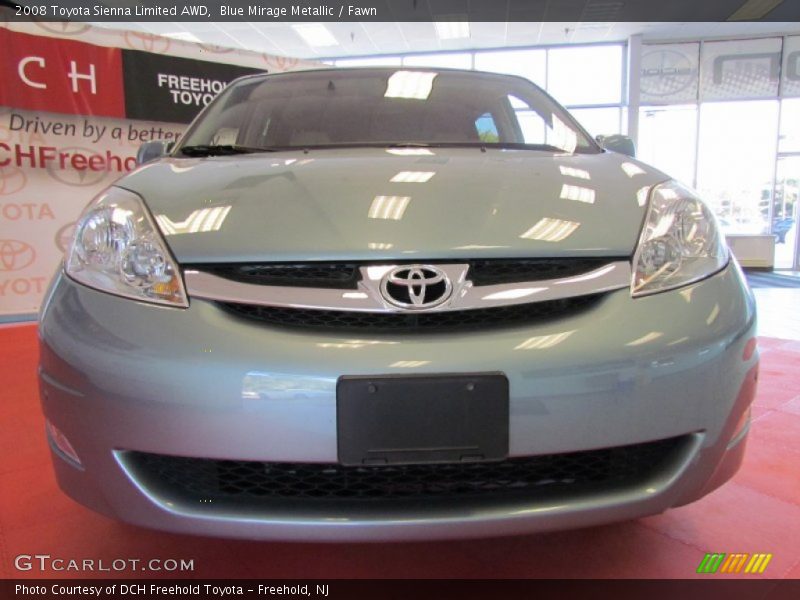 Blue Mirage Metallic / Fawn 2008 Toyota Sienna Limited AWD