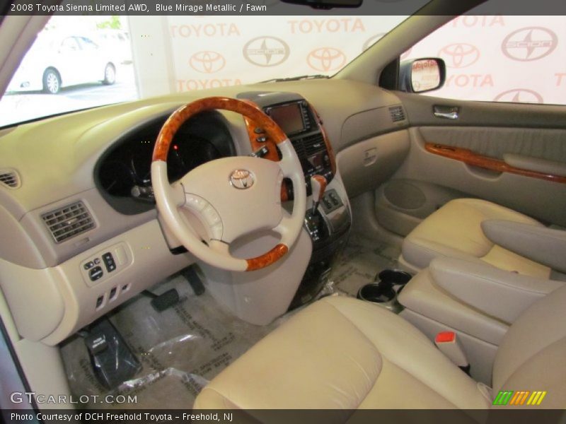 Blue Mirage Metallic / Fawn 2008 Toyota Sienna Limited AWD