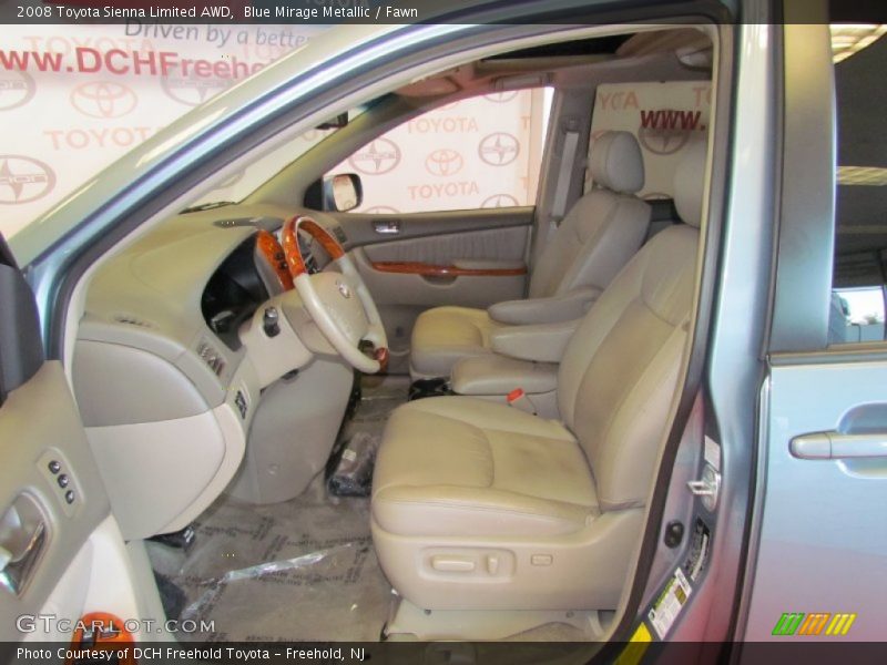 Blue Mirage Metallic / Fawn 2008 Toyota Sienna Limited AWD