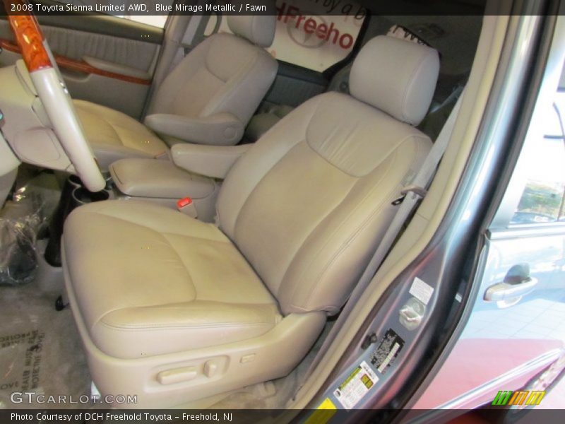Blue Mirage Metallic / Fawn 2008 Toyota Sienna Limited AWD