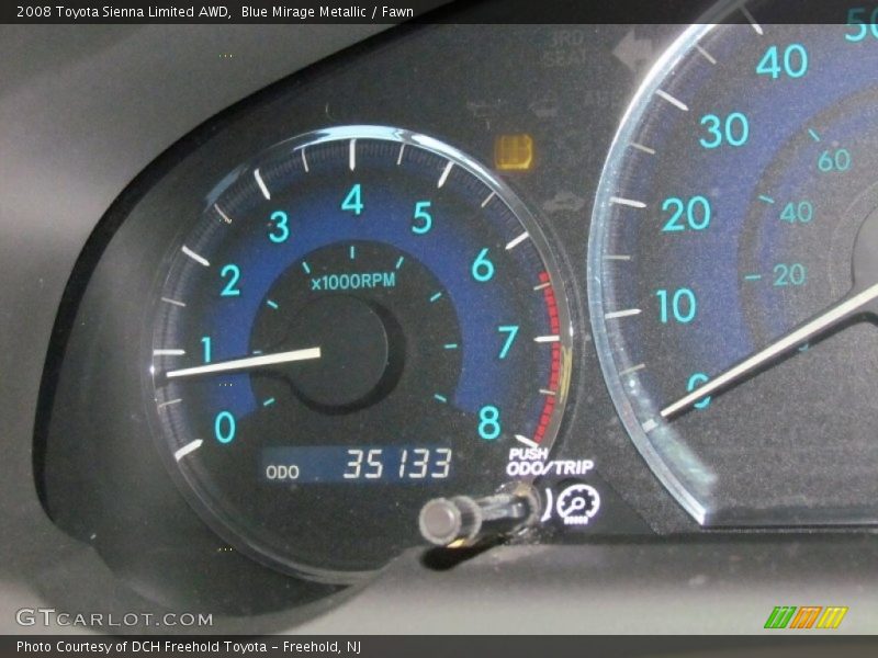 Blue Mirage Metallic / Fawn 2008 Toyota Sienna Limited AWD