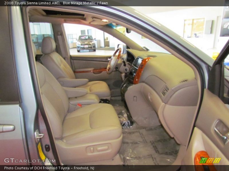 Blue Mirage Metallic / Fawn 2008 Toyota Sienna Limited AWD