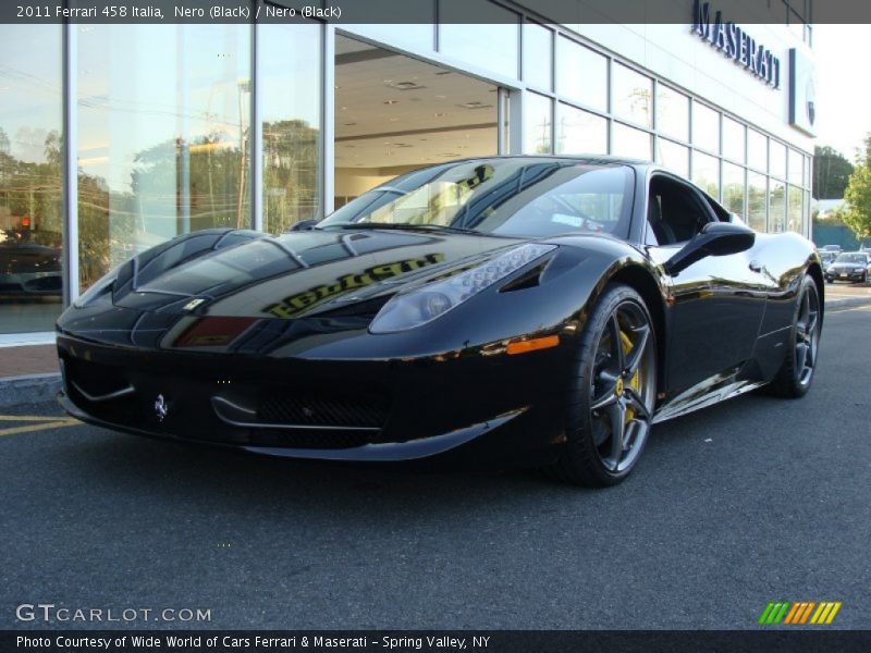 Front 3/4 View of 2011 458 Italia