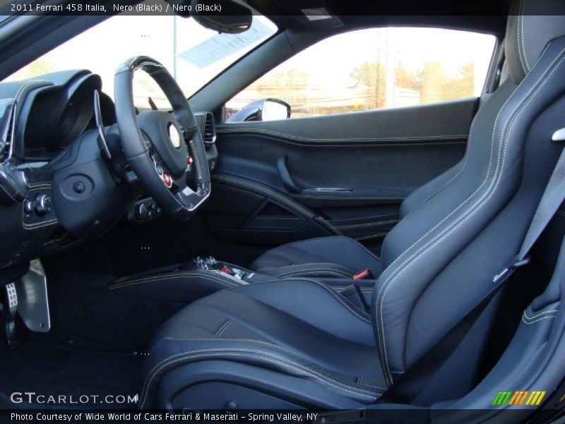  2011 458 Italia Nero (Black) Interior