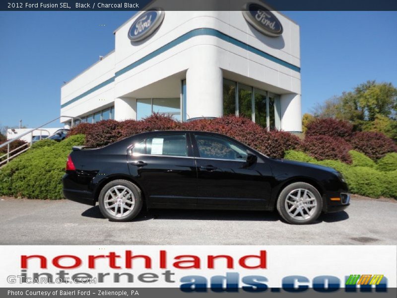 Black / Charcoal Black 2012 Ford Fusion SEL