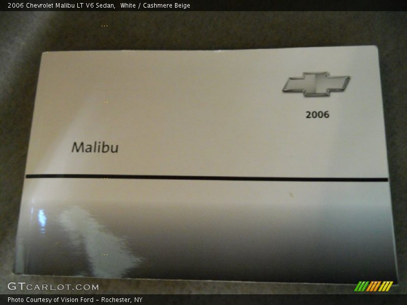 White / Cashmere Beige 2006 Chevrolet Malibu LT V6 Sedan