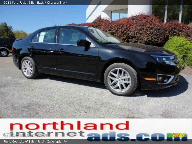 Black / Charcoal Black 2012 Ford Fusion SEL