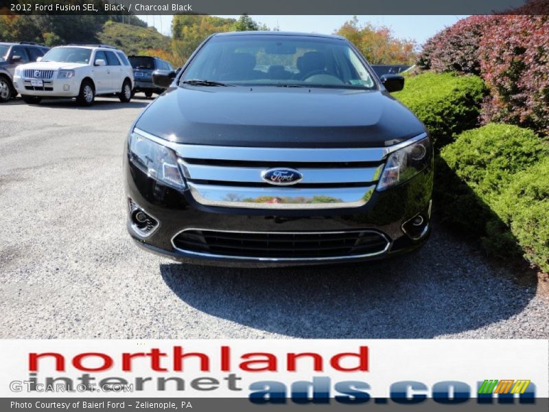 Black / Charcoal Black 2012 Ford Fusion SEL